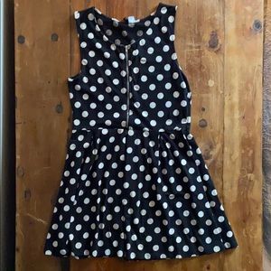 Black and white polka dot dress
